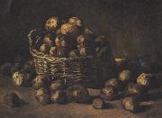 Still life with a Basket of Potatoes (nn04) Vincent Van Gogh